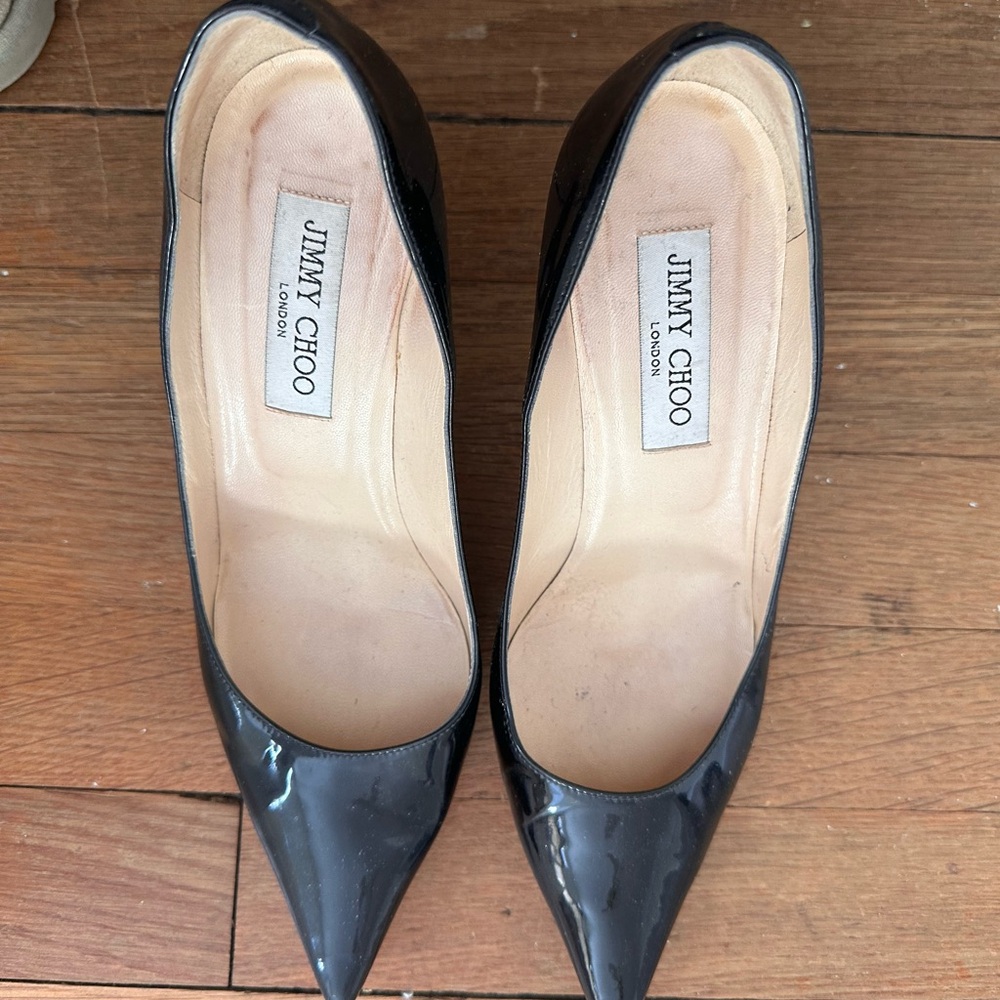 Jimmy Choo Glossy Black Heels